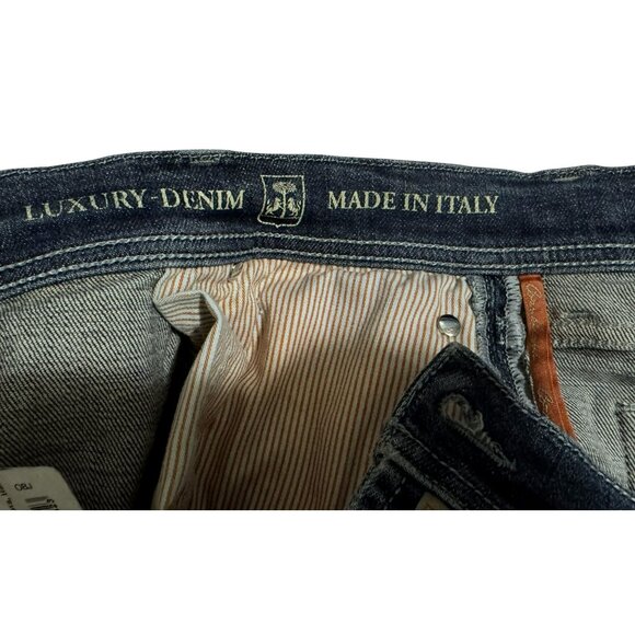 Corneliani Y5P Collection Mens Luxury Denim Jeans Sz W36 Made in Italy 5 Pocket - Picture 7 of 14